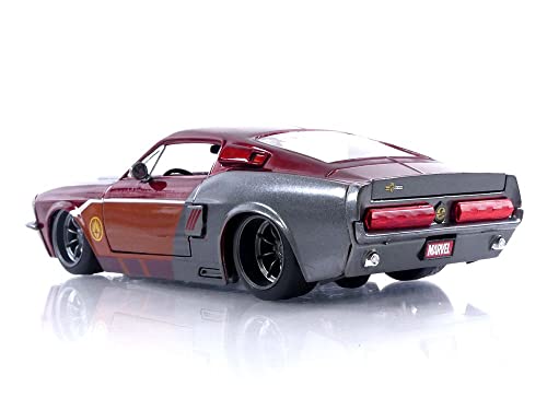 Jada Toys Marvel Guardians of The Galaxy 1:24 1967 Shelby GT500 Die-cast Car with 2.75" Star-Lord Figure