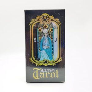 Smoostart 78 Tarot Cards with Guidebook, Holographic Tarot Cards Deck Future Telling Game with Colorful Box for Beginners and Professional Player