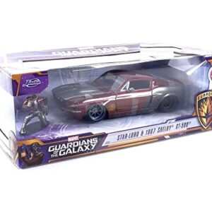 Jada Toys Marvel Guardians of The Galaxy 1:24 1967 Shelby GT500 Die-cast Car with 2.75" Star-Lord Figure