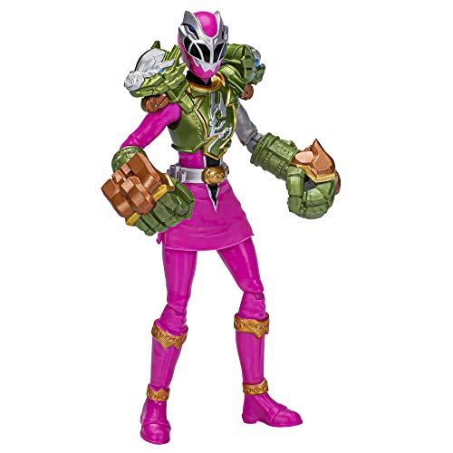 Spider-Man Power Rangers Dino Fury Smash Armor Pink Ranger, 6-Inch Power Rangers Action Figures Make Great Gifts for Boys and Girls Ages 4 and Up