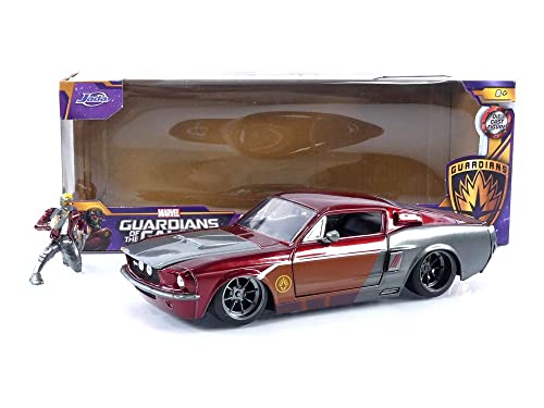 Jada Toys Marvel Guardians of The Galaxy 1:24 1967 Shelby GT500 Die-cast Car with 2.75" Star-Lord Figure