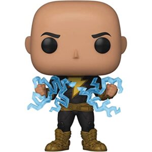 POP DC Heroes: Black Adam - Black Adam with Blue Lighting Funko Vinyl Figure (Bundled with Compatible Box Protector Case) Multicolor, 3.75 inches