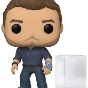 POP Jurassic World Dominion - Owen Grady Funko Vinyl Figure (Bundled with Compatible Box Protector Case), Multicolor, 3.75 inches