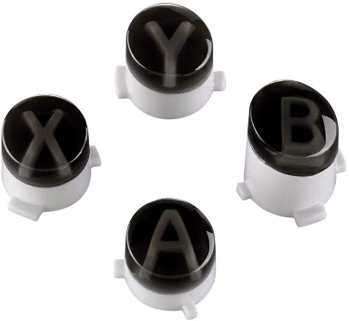 Bullet A B X Y Button ABXY Key Buttons for XBOX ONE X S Slim Xbox One Elite Controller Replacement (Black)