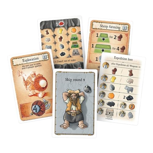 Lookout Caverna The Cave Farmers Frantic Fiends Board Game Expansion | Cooperative Farming Strategy Game for Adults and Kids | Ages 12+ | 1-7 Players | Avg. Playtime 30-210 Minutes | Lookout Games