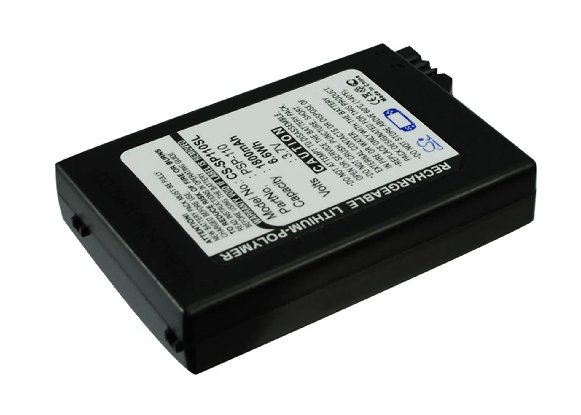 Cameron Sino Battery for PSP-1000, PSP-1000G1, PSP-1000G1W, PSP-1000K, PSP-1000KCW, PSP-1001, PSP-1004, PSP-1006 PN: PSP-110 1800mAh / 6.66Wh