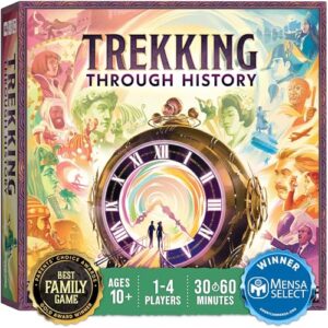 underdog games trekking through history: the family board game | adventure through time and witness incredible events during family game night | ages 10 and up