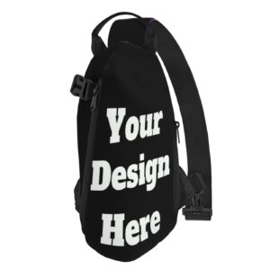 Custom Crossbody Chest Bag Customizable Crossbody Chest Bag Your Own Sport Shoulder Crossbody Bag Customized Gifts Customized Gifts Personalized Photo Gifts Custom Gifts For Men