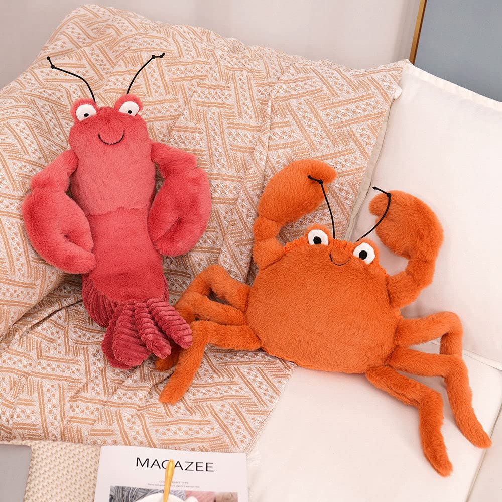 XIYUAN 17" Lobster Plush Toy-Plush Pillow Stuffed Sea Animal Lobster PillowCushion -Stuffed Animal Toy Pillow for Home Decoration Gifts