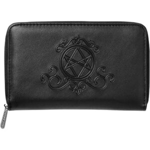 Killstar Spellcaster Embossed Pentagram Gothic Witchcraft Zip Wallet