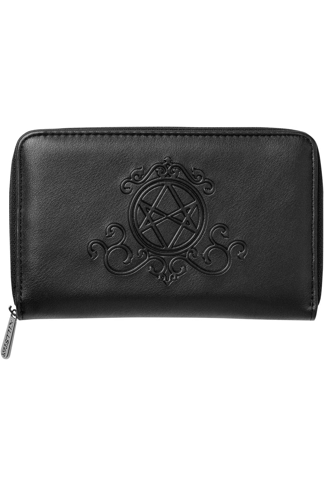 Killstar Spellcaster Embossed Pentagram Gothic Witchcraft Zip Wallet