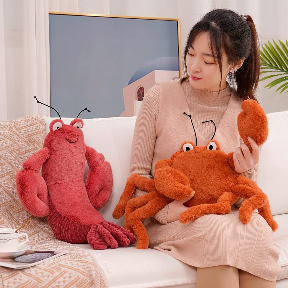 XIYUAN 17" Lobster Plush Toy-Plush Pillow Stuffed Sea Animal Lobster PillowCushion -Stuffed Animal Toy Pillow for Home Decoration Gifts