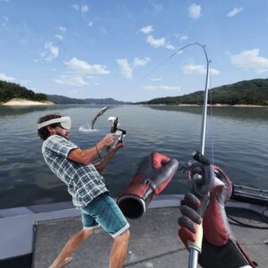 hoolalas vr real fishing reel adapter for oculus quest 2 controller gaming accessories