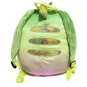 Squishmallows Official Kellytoy Backpack 12 Inch Squishy Soft Plush Animal Bag (Denton Chameleon)