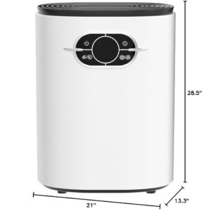 Dehumidifiers,GAITIR 40oz Dehumidifiers for home,2200/4800 Cubic Feet (215/480 sq ft),Ultra-Quiet with Auto Shut Off, Portable small Compact Dehumidifier/Auto Shutoff,Two Mode and Humidity Control, Ultra Quiet Dehumidifier