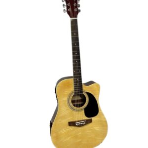 Glen Burton 6 String Electric Guitar Pack, Right, Natural (BGA204BCO-NT)