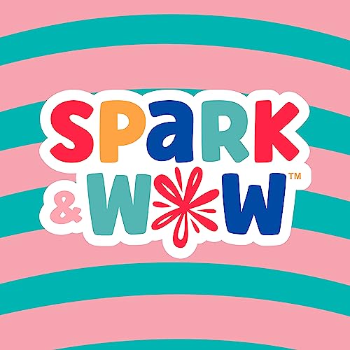 SPARK & WOW Rainbow Activity Wall Panels - Ages 18m+ - Montessori Sensory Wall Toy - 10 Activities - Busy Board - Toddler Room Décor