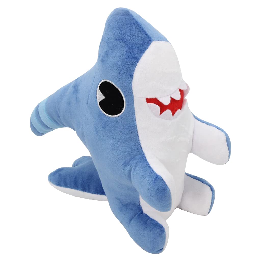 Whrigud Large Shark Dog Stuffed Animal Plush Toy Kawaii Shark Puppy Plushie Doll (Blue)