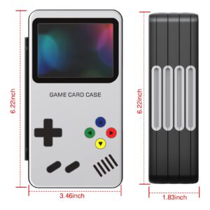 HEIYING Game Card Case Holder Compatible with Nintendo Switch& Switch OLED,Portable Switch Lite Game Card Storage with 96 Game Card Slots and 24 Micro SD Card Slots.