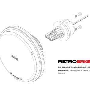 Retrobright - Retrobright Led Sealed 5.75In Rnd Yellow (LFRB105)