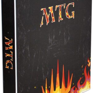 UniKeep Card Storage Case for Magic The Gathering Game with 20 Playing Card Pages - Holds up to 360 MTG Cards (Flames)