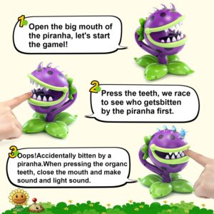 Maikerry Plants and Zombies bite Finger and Teeth Extraction Game, Big Mouth Chomper Model Parent-Child Game vs Toys,Great Gifts for Kids and Fans,Christmas,Birthday and Party