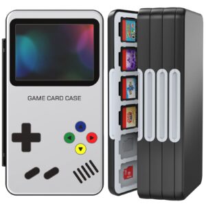 heiying game card case holder compatible with nintendo switch& switch oled,portable switch lite game card storage with 96 game card slots and 24 micro sd card slots.