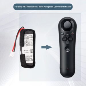 E-YIIVIIL Replacement Battery LIS1442 Compatible with Sony PS3 Playstation 3 Move Navigation Controller(Left Hand) with Tools