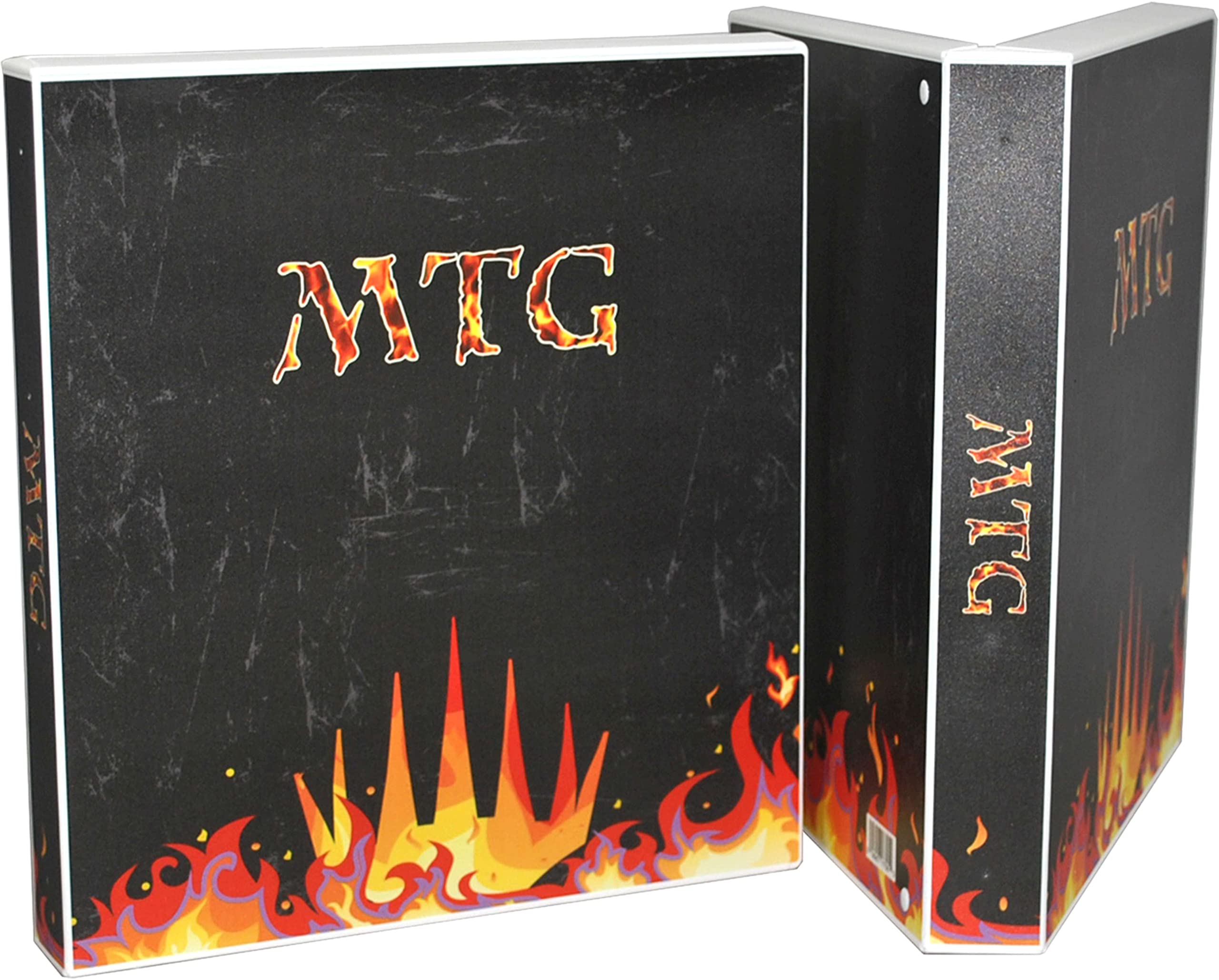 UniKeep Card Storage Case for Magic The Gathering Game with 20 Playing Card Pages - Holds up to 360 MTG Cards (Flames)