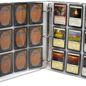 UniKeep Card Storage Case for Magic The Gathering Game with 20 Playing Card Pages - Holds up to 360 MTG Cards (Flames)