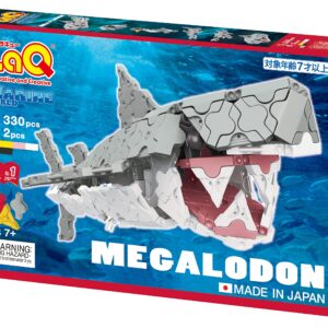 LaQ Marine World Megalodon | 332 Pieces | 6 Models | Age 7+ | Creative, Educational Construction Toy Block | Made in Japan