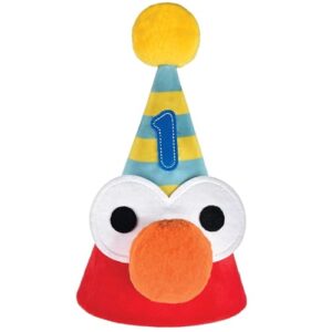 fun everyday sesame street deluxe cone hat - 7" x 5" (1 pc.) - vibrant design - perfect for parties and playdates