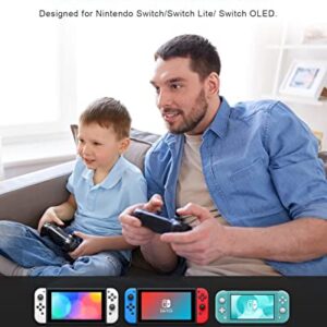 YKOEX Switch Controller, 9 LED Colors, Switch Pro Controller Compatible with Switch/Switch OLED/Switch Lite, Wireless Gamepad with Back Buttons/Programmable/Motion Control/Dual Vibration/Turbo