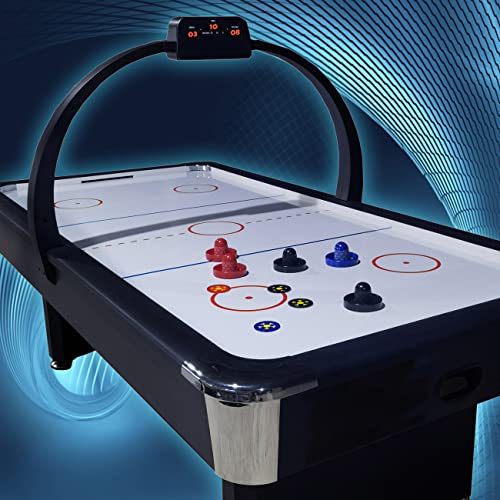 Joovon Air Hockey Pucks and Paddles, Non-Slip Strikers and Dynamic Air Hockey Pucks,Air Hockey Paddles for Adults and Kids,Replacement Accessories for Air Hockey Tables (Red and Black)