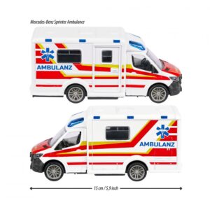 Majorette 213712001 Grand Series City Mercedes-Benz Sprinter Ambulance Die-Cast, One Size