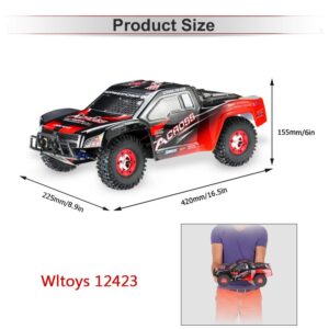 QAQQVQ 1:12 Scale Remote Control Car,4WD Top Speed 50 Km/h Electric Toy Off Road 2.4GHz RC Monster Vehicle Truck Crawler for Boys Kids and Adults