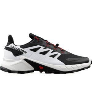 Salomon Supercross 4 Trail Running Shoes Mens Sz 9 Black/White/Fiery Red