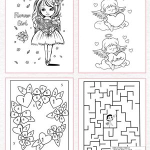 Flower Girl Coloring & Activity Book: Wedding Coloring and Activity Book for Little Kids (Wedding Kid Entertainment)