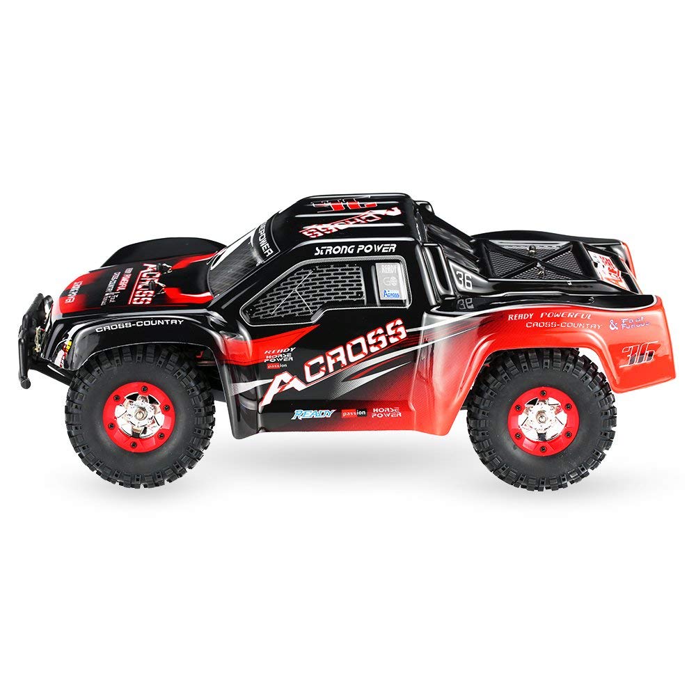 QAQQVQ 1:12 Scale Remote Control Car,4WD Top Speed 50 Km/h Electric Toy Off Road 2.4GHz RC Monster Vehicle Truck Crawler for Boys Kids and Adults