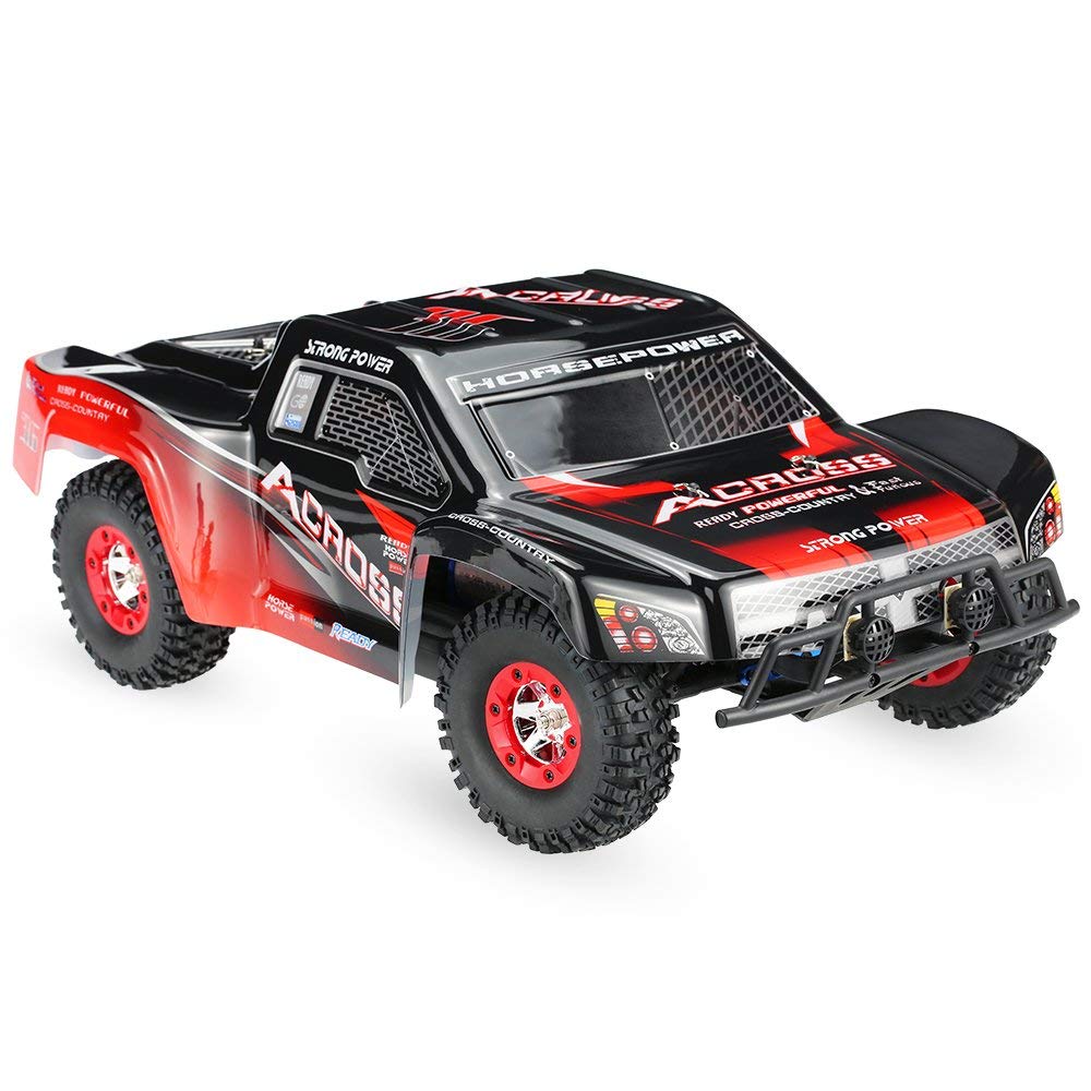 QAQQVQ 1:12 Scale Remote Control Car,4WD Top Speed 50 Km/h Electric Toy Off Road 2.4GHz RC Monster Vehicle Truck Crawler for Boys Kids and Adults