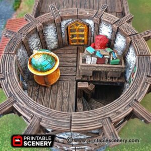 3DEGOS Library Furniture Set DND Terrain 28mm for Dungeons and Dragons, D&D, Pathfinder, Warhammer 40k, RPG, Miniatures, Age of Sigmar, Tabletop, D and D, Dungeons and Dragons Gifts