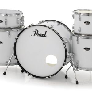 Pearl Roadshow RS525WFC/C 5-piece Complete Drum Set with Cymbals - Pure White