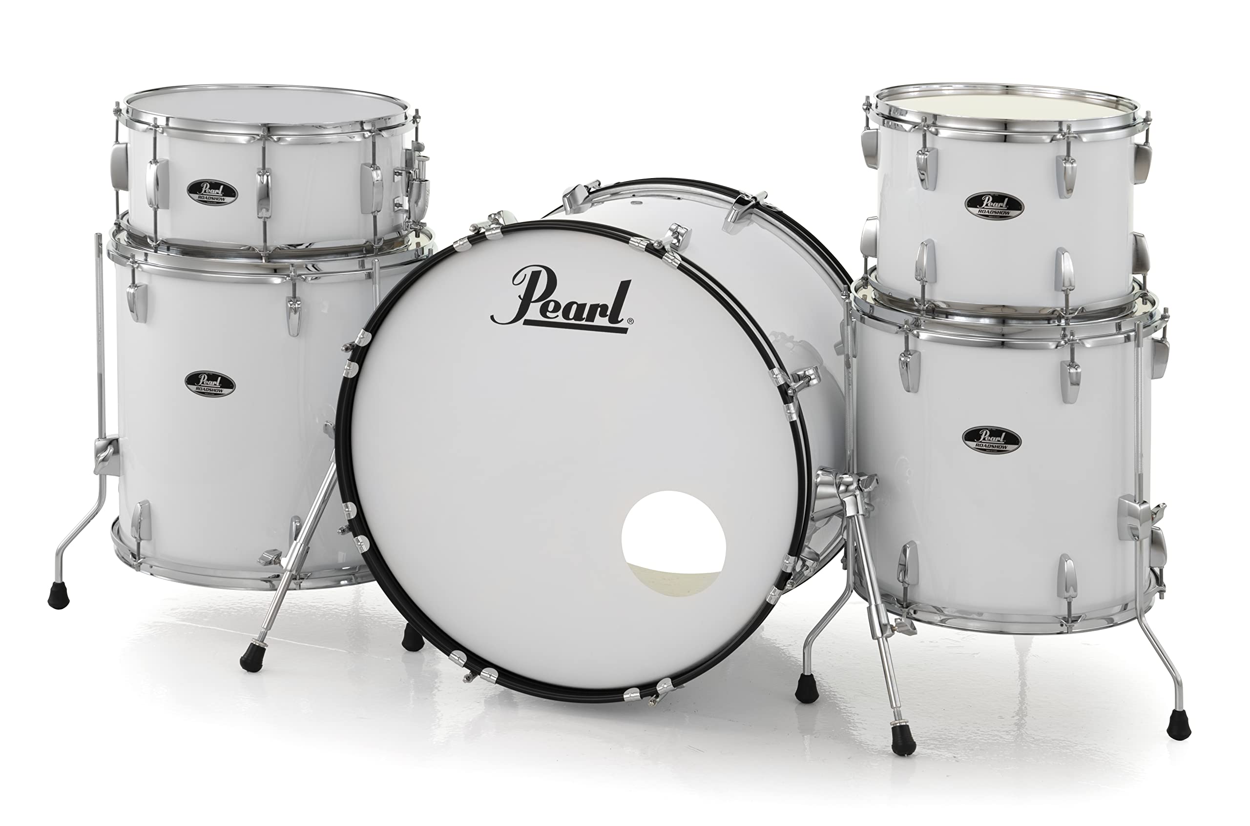 Pearl Roadshow RS525WFC/C 5-piece Complete Drum Set with Cymbals - Pure White