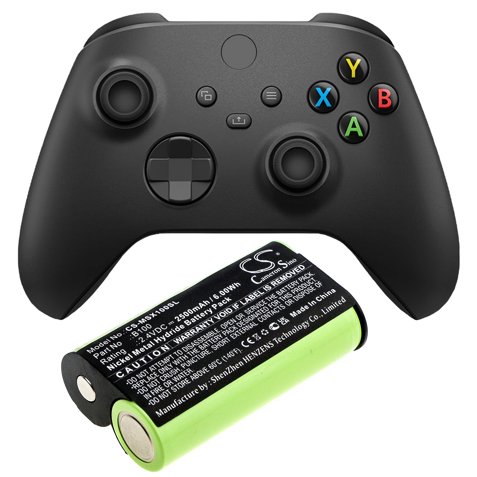 HGUIM 2500mAh/6.00Wh Replacement Battery for Microsoft B100 Xbox One Elite Wireless Contro, Xbox One S Wireless Controller, Xbox One X