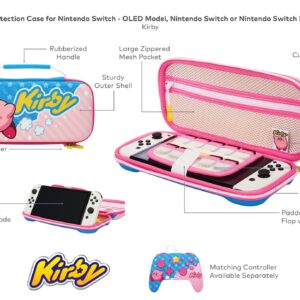 PowerA Protection Case for Nintendo Switch - OLED Model, Nintendo Switch and Nintendo Switch Lite - Kirby, Protective Case, Gaming Case, Console Case, Accessories, Storage, Officially licensed