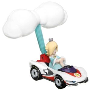 Hot Wheels Mario Kart Die-cast Rosalina P-Wing + Cloud Glider