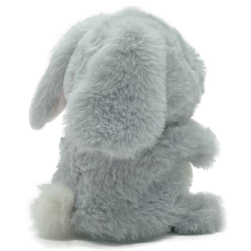 YH YUHUNG Talking Bunny Plush Toy, Electronic Plush Toys Talking Rabbit Repeats What You Say, Easter Basket Stuffers for Toddler