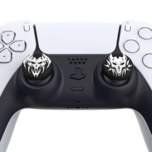 PlayVital Thumb Grip Caps for ps5/4 Controller, Silicone Analog Stick Caps Cover for Xbox Series X/S, Thumbstick Caps for Switch Pro Controller - Lich Demons