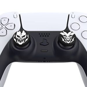 PlayVital Thumb Grip Caps for ps5/4 Controller, Silicone Analog Stick Caps Cover for Xbox Series X/S, Thumbstick Caps for Switch Pro Controller - Fire Demons