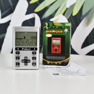 Electronic Poker Game Handheld 7 in 1 Silver